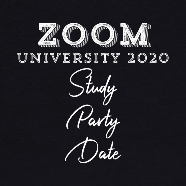 Zoom University 2020 study party date by UnderDesign